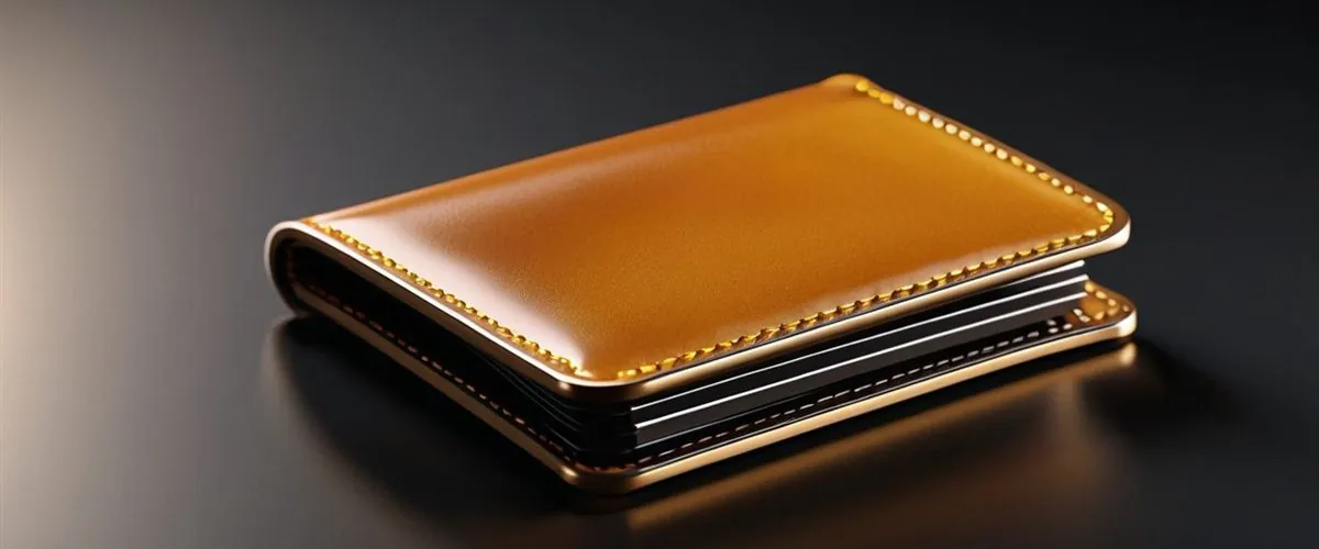 Wallet with a payment card and coins